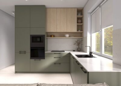 Kuchyňa – vizualizácia interiéru, Myto Residence Horné Mýto
