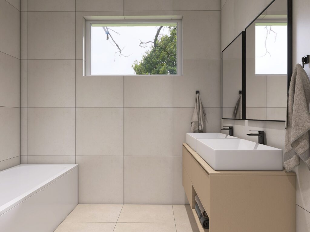 Kúpeľňa s vaňou – vizualizácia interiéru, Myto Residence Horné Mýto